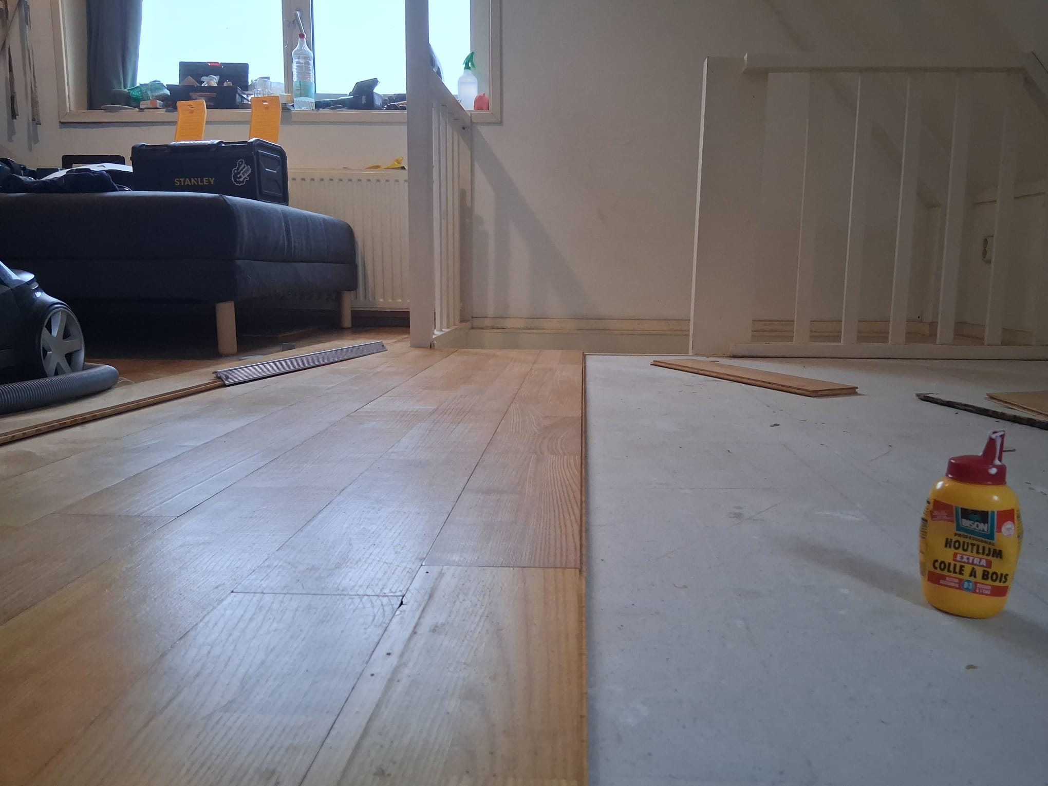 Vloer leggen met houtlijm