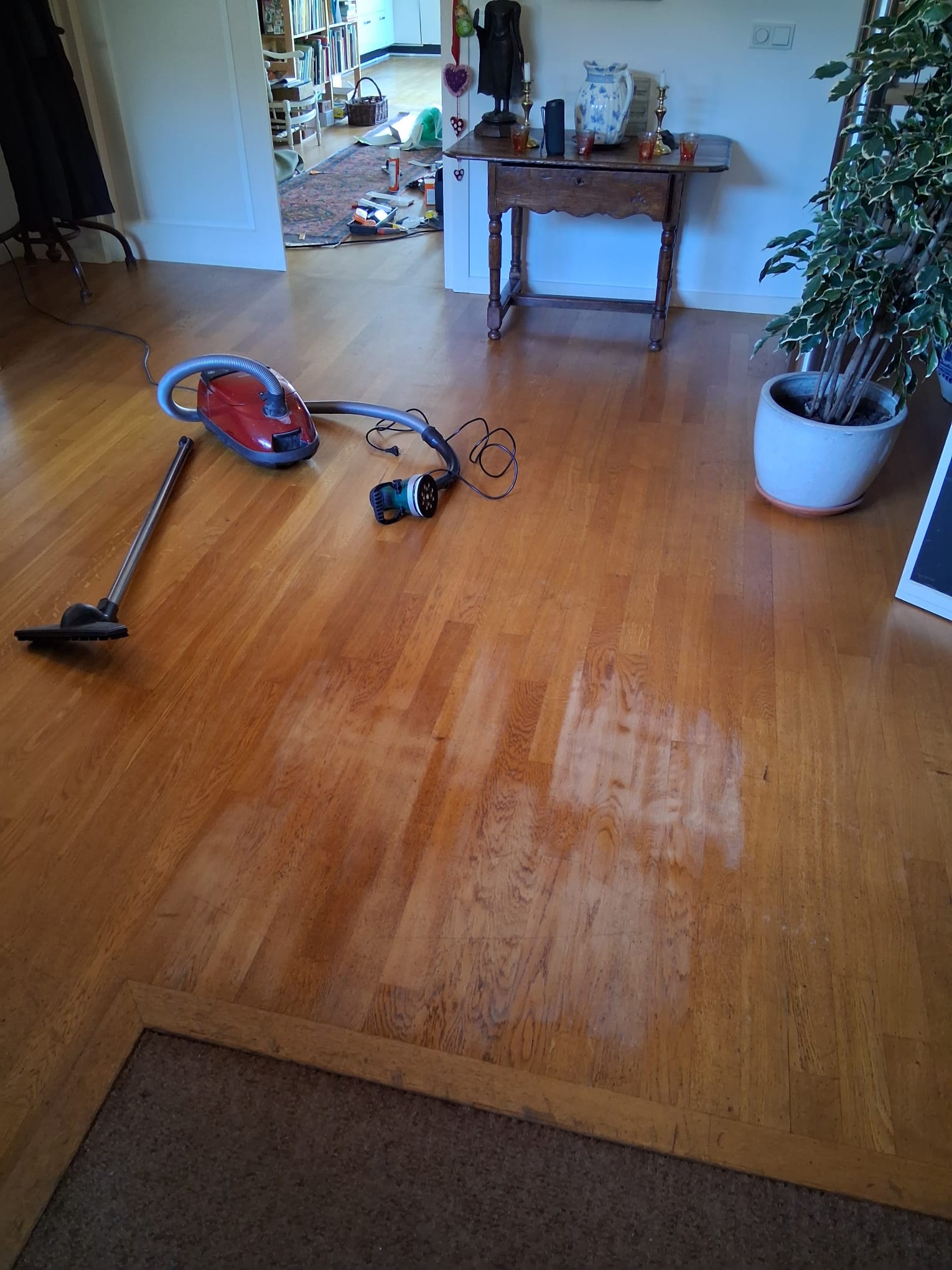 Vloer reparatie werk